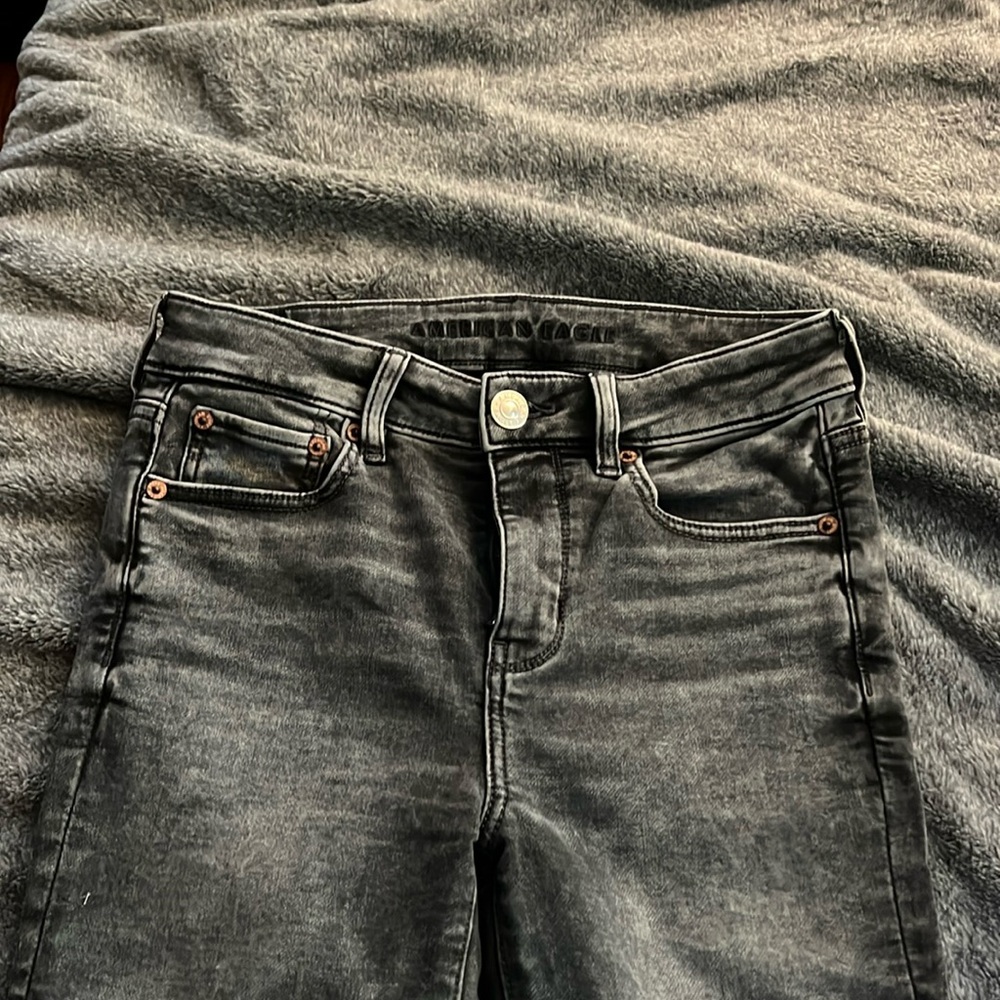 American eagle gray skinny jeans never worn!